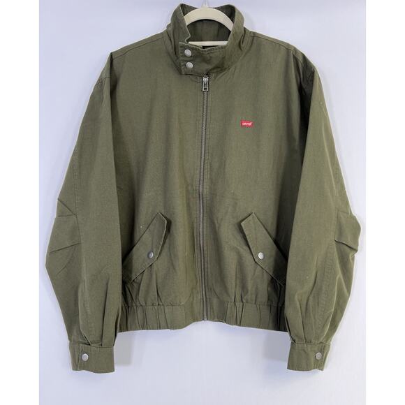Levi’s Men’s Utility Jacket Olive Green Zip Front Size M New With Tags - Picture 2 of 13